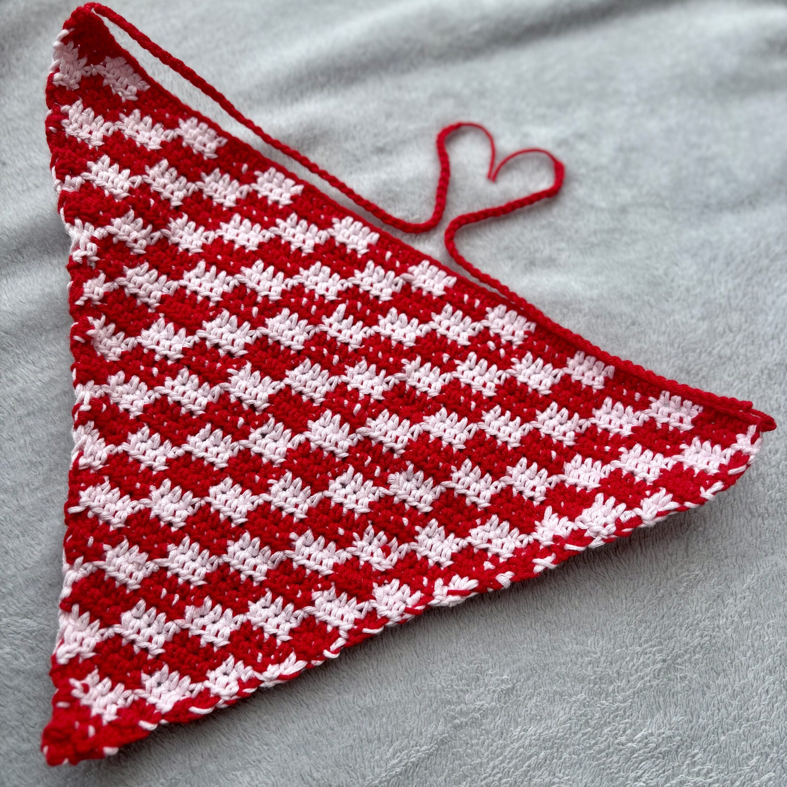 Valentines Crochet bandana